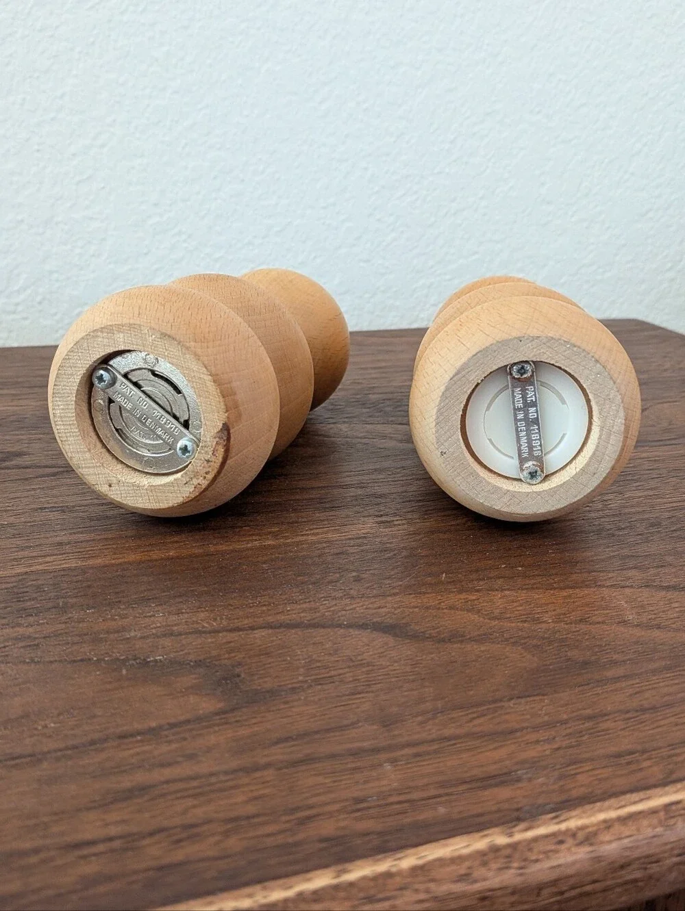 Vintage Denmark Mid-Century Salt And Pepper Grinders 6
